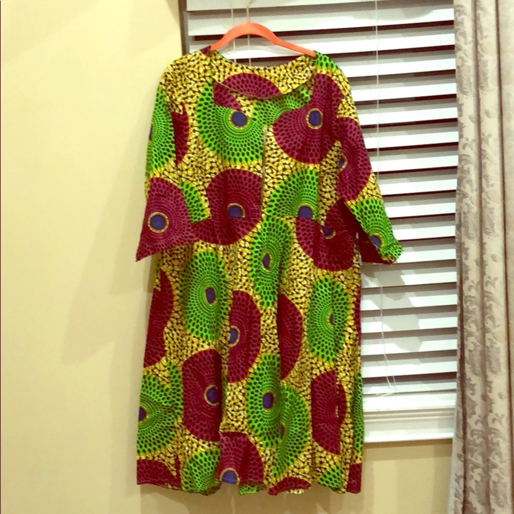 Custom African print dress